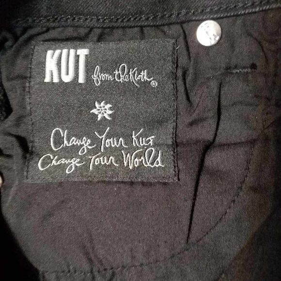 Kut from the Kloth Black Dakota Ankle Skinny Jeans size 10 - Picture 2 of 13